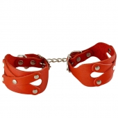 Красные наручники «Цезарь» - Sitabella - купить с доставкой в Ельце