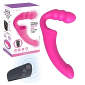 Розовый безремневой страпон Straples Strap-On Dildo - Erokay - купить с доставкой в Ельце