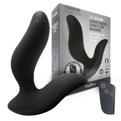 Черный вибромассажер простаты 3,5’’ Remote Control Curve P-spot Massager - 12 см. - Erokay - в Ельце купить с доставкой