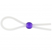 Прозрачное лассо с фиолетовой бусиной SILICONE COCK RING WITH BEAD LAVENDER - NMC - в Ельце купить с доставкой