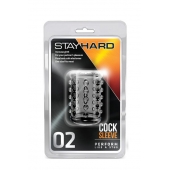 Прозрачная насадка на пенис с шишечками STAY HARD COCK SLEEVE 02 CLEAR - Blush Novelties - в Ельце купить с доставкой