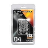 Прозрачная насадка с бороздками STAY HARD COCK SLEEVE 04 CLEAR - Blush Novelties - в Ельце купить с доставкой