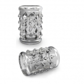 Прозрачная насадка с капельками STAY HARD COCK SLEEVE 05 CLEAR - Blush Novelties - в Ельце купить с доставкой