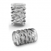 Прозрачная насадка с объёмными чёрточками STAY HARD COCK SLEEVE 06 CLEAR - Blush Novelties - в Ельце купить с доставкой