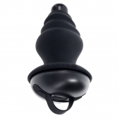 Черный вибростимулятор со съёмной насадкой Echo - 15,3 см. - Gender X