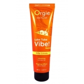 Гель с эффектом вибрации Lube Tube Vibe Medium Pina Colada - 100 мл. - ORGIE - купить с доставкой в Ельце