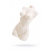 Белая интерьерная свеча в форме женского торса - 850 гр. - Pecado - купить с доставкой в Ельце