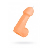 Оранжевая свеча в форме пениса - 47 гр. - Pecado - купить с доставкой в Ельце