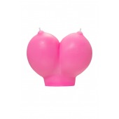 Розовая свеча «Сиськи» - 150 гр. - Pecado - купить с доставкой в Ельце