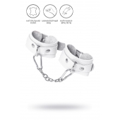 Белые узкие наручники-браслеты со скруглёнными углами - Pecado - купить с доставкой в Ельце