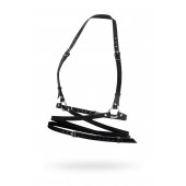 Черная кожаная портупея «Осанка» - Pecado - купить с доставкой в Ельце