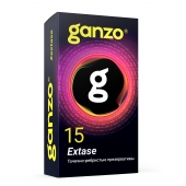 Презервативы анатомической формы с точечной и ребристой структурой Ganzo Extase - 15 шт. - Ganzo - купить с доставкой в Ельце