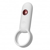 Белое эрекционное виброкольцо с пультом ДУ - Youvic - в Ельце купить с доставкой