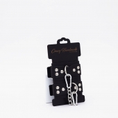 Черные кожаные оковы с регулируемыми ремешками - Crazy Handmade - купить с доставкой в Ельце