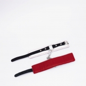 Бело-красные кожаные оковы - Crazy Handmade - купить с доставкой в Ельце