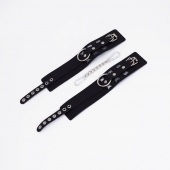 Черные кожаные оковы Sex - Crazy Handmade - купить с доставкой в Ельце