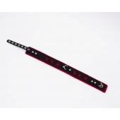 Черно-красный ошейник Sex - Crazy Handmade - купить с доставкой в Ельце