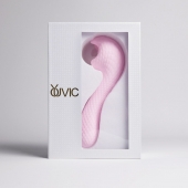 Розовый вибромассажёр с деликатными токами - Youvic - купить с доставкой в Ельце