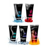 Набор из 5 лубрикантов JUJU (увлажняющий, Hot+, Long, Anal, малина) - JuJu - купить с доставкой в Ельце