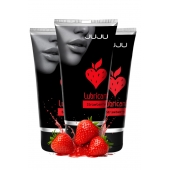 Набор из 3 съедобных лубрикантов JUJU со вкусом клубники - JuJu - купить с доставкой в Ельце