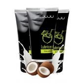 Набор из 3 съедобных лубрикантов JUJU со вкусом кокоса - JuJu - купить с доставкой в Ельце