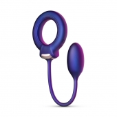 Фиолетовое эрекционное виброкольцо с анальным шариком Eclipse - ONE DC B.V. - в Ельце купить с доставкой
