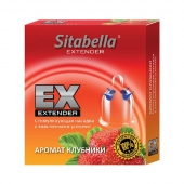 Стимулирующая насадка Sitabella Extender  Клубника - Sitabella - купить с доставкой в Ельце