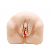 Телесный мастурбатор-вагина с оволосением и вибрацией - Baile - в Ельце купить с доставкой