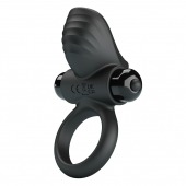 Черное эрекционное кольцо с вибрацией Adrien - Baile - в Ельце купить с доставкой