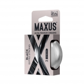 Черные утолщенные презервативы MAXUS Extra Strong с железным кейсом - 3 шт. - Maxus - купить с доставкой в Ельце