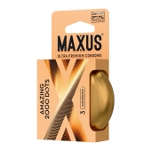 Точечные презервативы MAXUS 2000 Amazing Dots с железным кейсом - 3 шт. - Maxus - купить с доставкой в Ельце