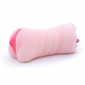 Телесный двусторонний мастурбатор - вагина и ротик - Boys of Toys - в Ельце купить с доставкой