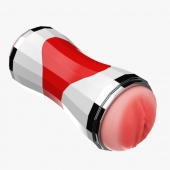 Двусторонний мастурбатор в колбе Power Grip Cup - вагина и ротик - Boys of Toys - в Ельце купить с доставкой