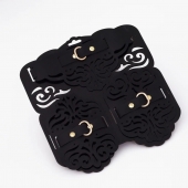 Фигурный набор для БДСМ-игр с узорами и золотистой фурнитурой - Crazy Handmade - купить с доставкой в Ельце