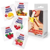 Набор из 5 саше съедобных смазок Tutti-Frutti - Биоритм - купить с доставкой в Ельце