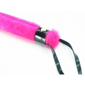 Нежная плеть с розовым мехом BDSM Light - 43 см. - БДСМ Арсенал - купить с доставкой в Ельце