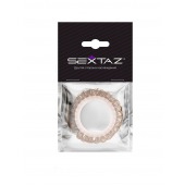 Эрекционное кольцо с бежевыми «ресничками» - Sextaz - в Ельце купить с доставкой