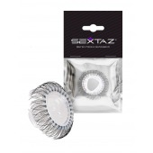 Эластичное эрекционное кольцо с длинными черными «ресничками» - Sextaz - в Ельце купить с доставкой