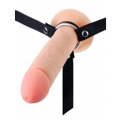 Мужской полый страпон на регулируемых ремешках - 22 см. - Sex Expert - купить с доставкой в Ельце