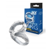 Прозрачное двойное эрекционное кольцо - Sex Expert - в Ельце купить с доставкой