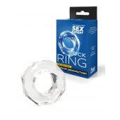 Прозрачное эрекционное кольцо в форме гайки - Sex Expert - в Ельце купить с доставкой