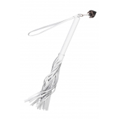 Белая кожаная плеть - 50 см. - Pecado - купить с доставкой в Ельце