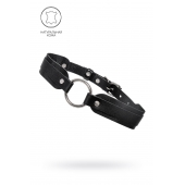 Черный кожаный чокер-ошейник со скруглёнными углами - Pecado - купить с доставкой в Ельце