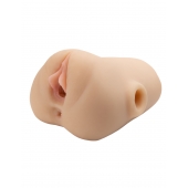 Телесный мастурбатор с вибрацией Double Pounder Vibrating Squeeze Stroker - Pipedream - в Ельце купить с доставкой