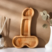 Деревянное блюдо для подачи в форме члена (25 х 16,5 х 1,7 см) - Сима-Ленд - купить с доставкой в Ельце