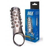 Дымчатая насадка на пенис с выпуклостями - 11 см. - Sex Expert - в Ельце купить с доставкой