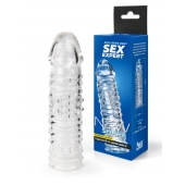 Прозрачная закрытая насадка на пенис - 17 см. - Sex Expert - в Ельце купить с доставкой
