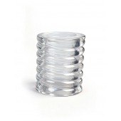 Прозрачная сквозная насадка на пенис с ребрышками - Sex Expert - в Ельце купить с доставкой