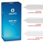 Презервативы OKOTO Mega Mix - 18 шт. - Sitabella - купить с доставкой в Ельце