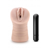 Телесный мастурбатор-вагина Ayumi с вибрацией - Blush Novelties - в Ельце купить с доставкой